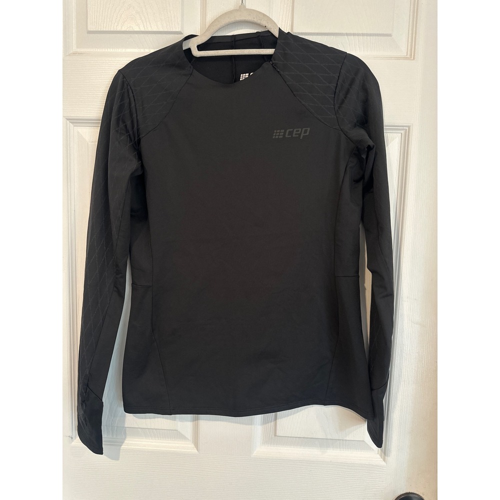 CEP Cold Weather Shirt Womens Medium Black Long Sleeve Zip Running Top W1A3E